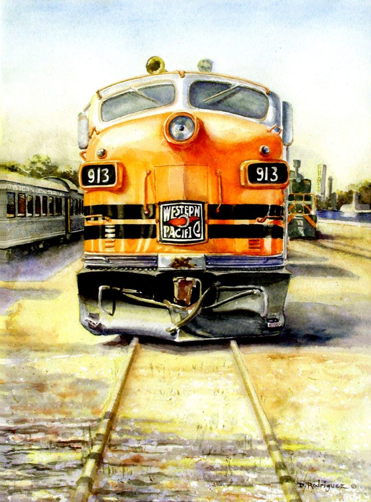 Western Pacific 913 by Diane Rodriquez - Image for Locomotive New Exhibit