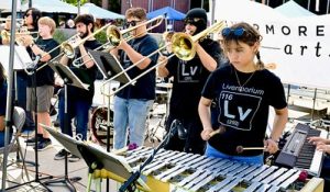 Element 116 performing on the Bankhead Plaza at ArtWalk 2024