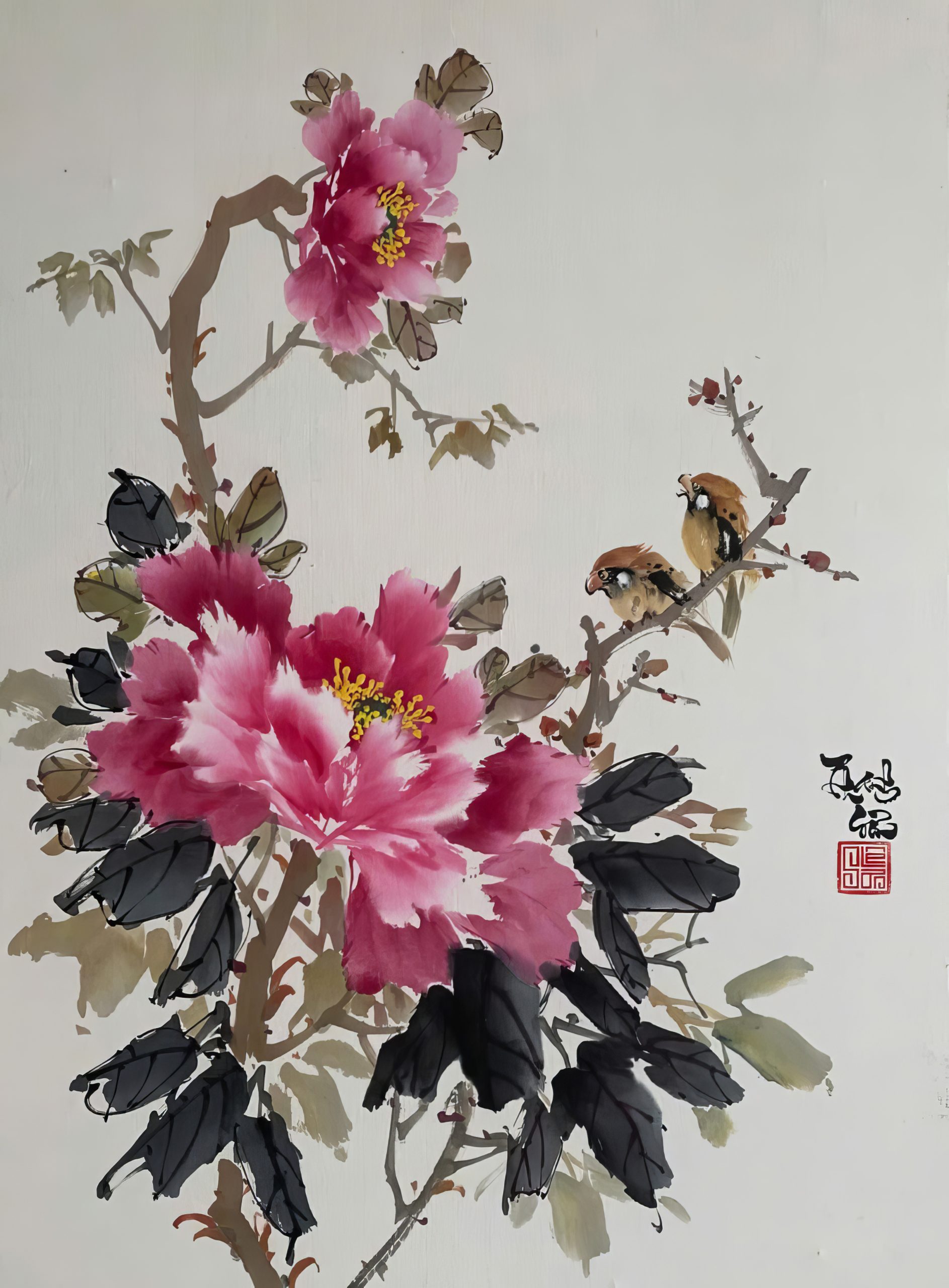 Peonies by Le Thanh Son