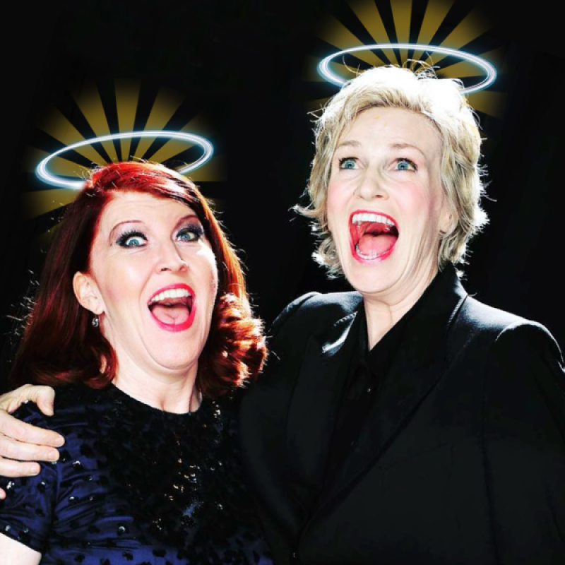 Jane Lynch and Kate Flannery - 600x600 (1)